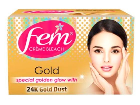 Fem 24K Gold Dust  Cream Bleach,8gm 